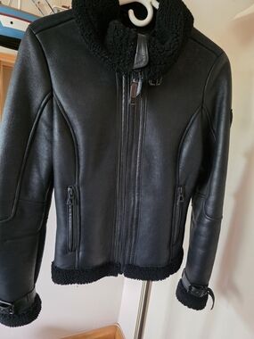 RUDSAK Black Leather And Sheep Jacket